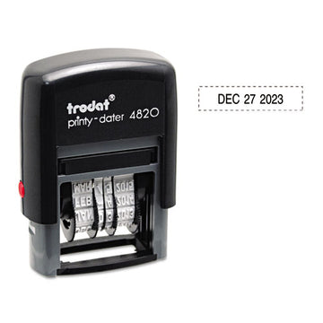Trodat® Printy Economy Date Stamp, Self-inking, 1.63" X 0.38", Black freeshipping - TVN Wholesale